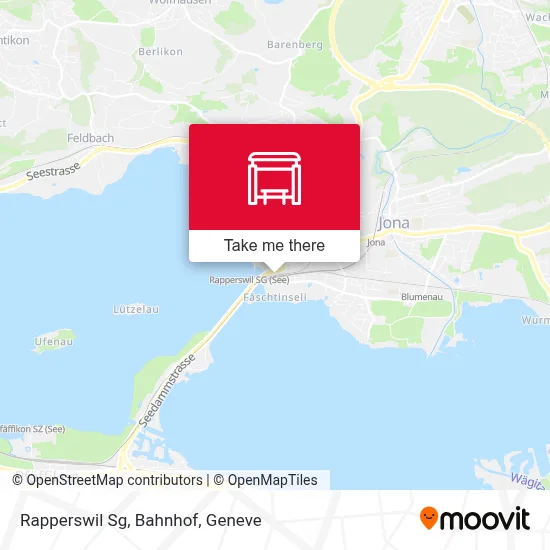 Rapperswil Sg, Bahnhof map