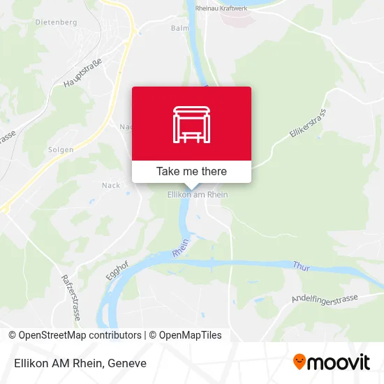 Ellikon AM Rhein map