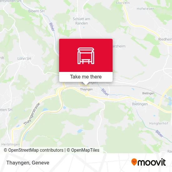 Thayngen map