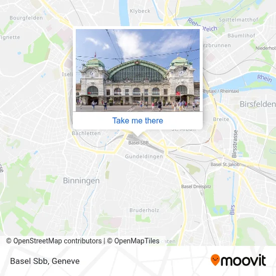 Basel Sbb map