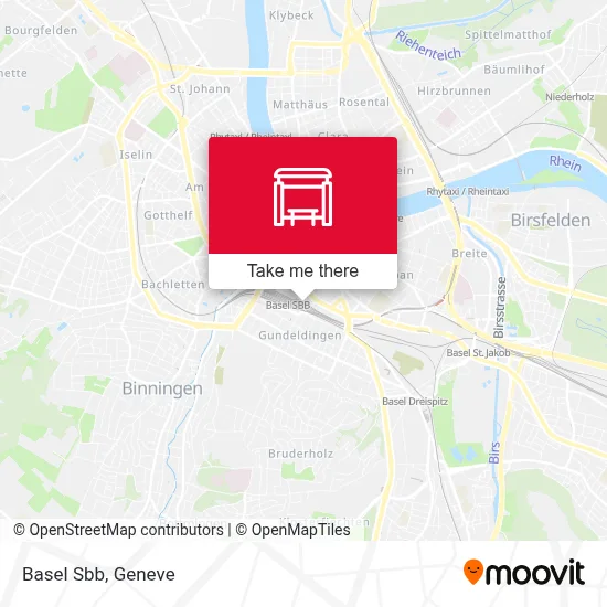 Basel Sbb map