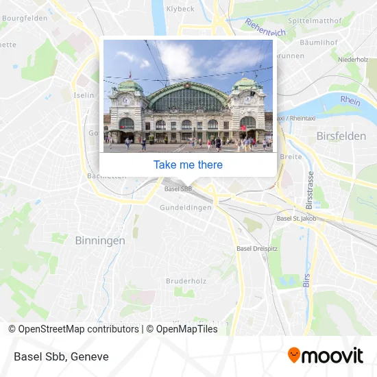 Basel Sbb map