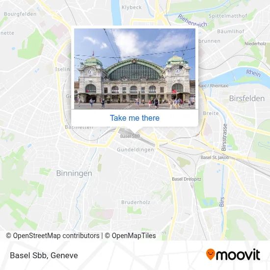 Basel Sbb map