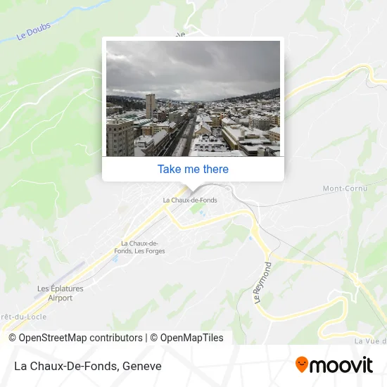 La Chaux-De-Fonds map