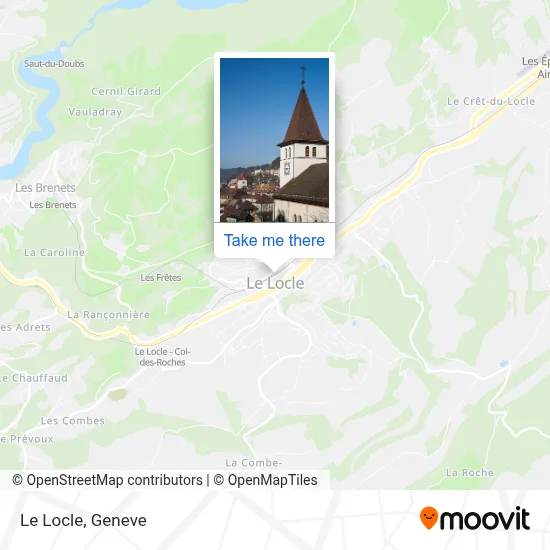 Le Locle map