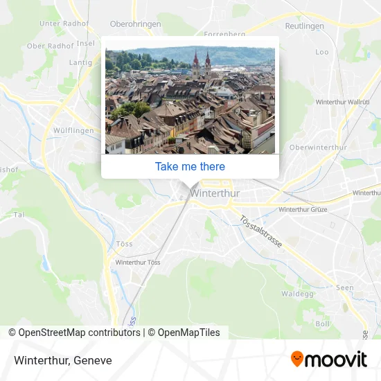 Winterthur map