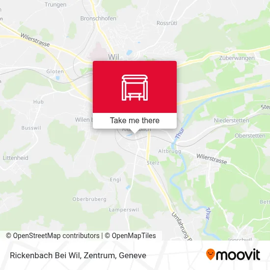 Rickenbach Bei Wil, Zentrum map