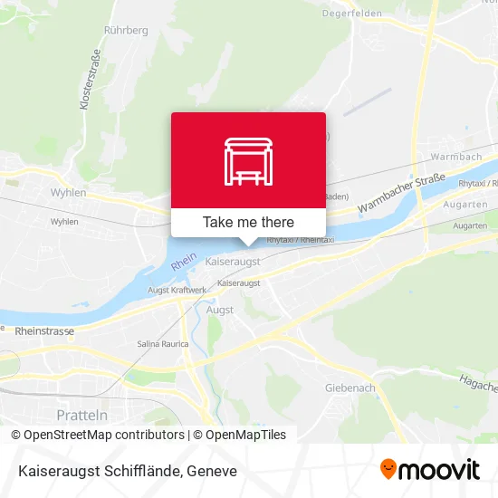 Kaiseraugst Schifflände map