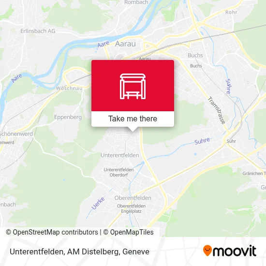 Unterentfelden, AM Distelberg map