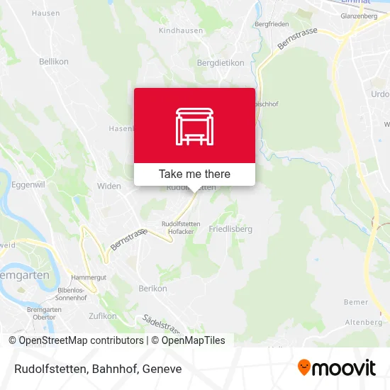 Rudolfstetten, Bahnhof map