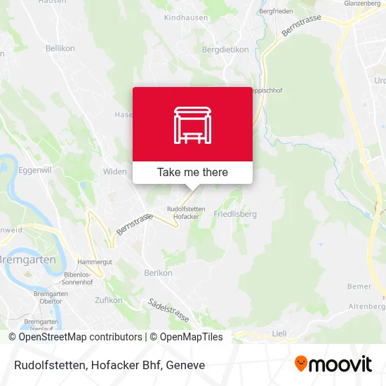 Rudolfstetten, Hofacker Bhf map