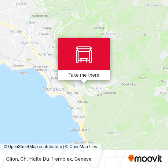 Glion, Ch. Halte-Du-Tremblex map