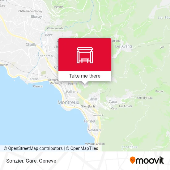Sonzier, Gare map