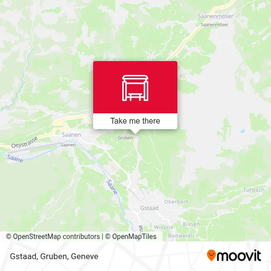 Gstaad, Gruben map
