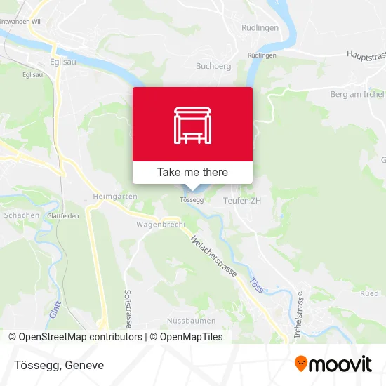 Tössegg map