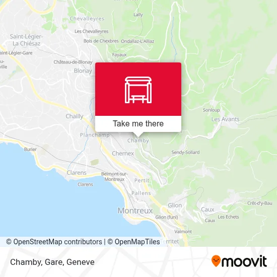 Chamby, Gare map