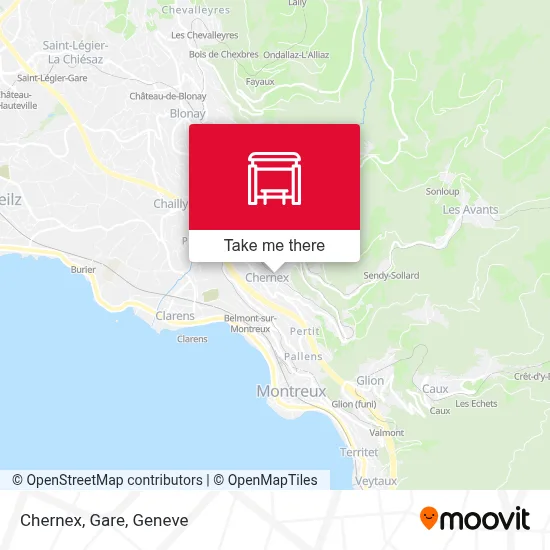 Chernex, Gare map