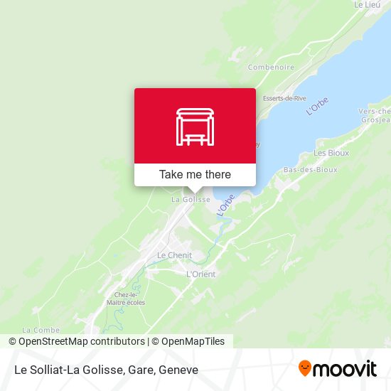 Le Solliat-La Golisse, Gare map