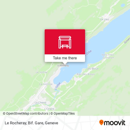 Le Rocheray, Bif. Gare map