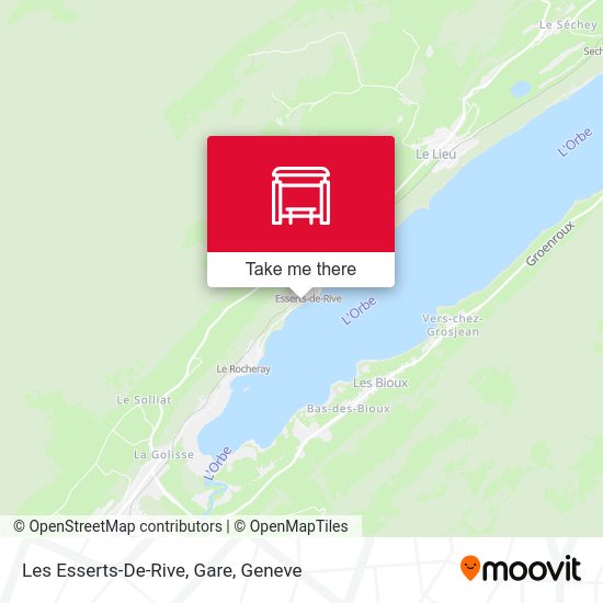 Les Esserts-De-Rive, Gare map