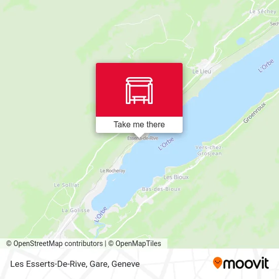 Les Esserts-De-Rive, Gare map