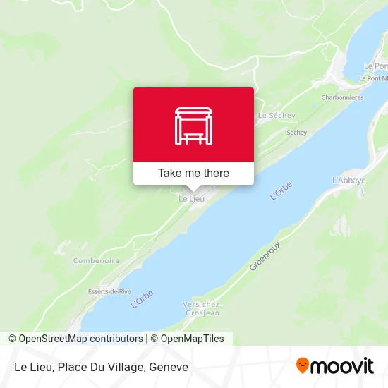 Le Lieu, Place Du Village plan