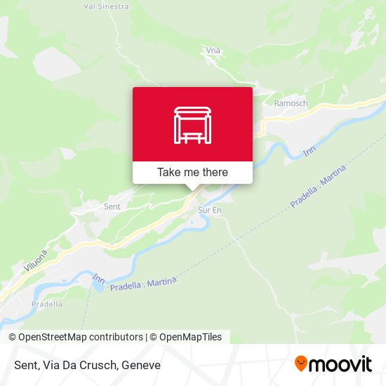 Sent, Via Da Crusch map