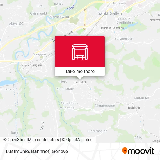 Lustmühle, Bahnhof map