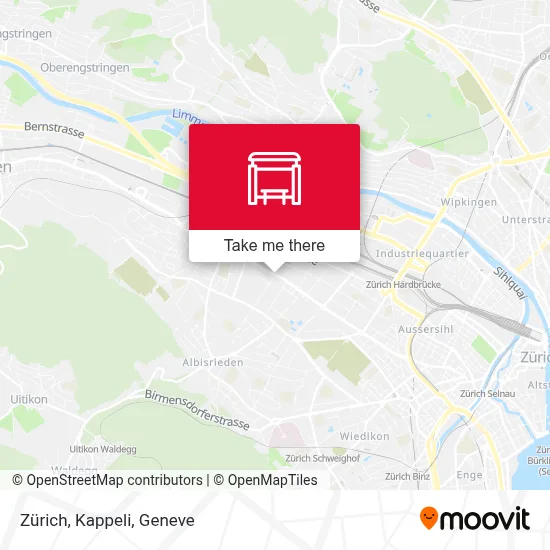 Zürich, Kappeli map