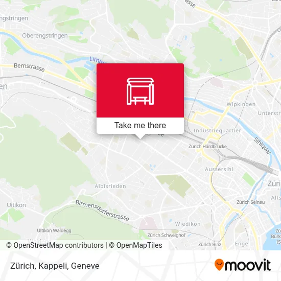 Zürich, Kappeli map