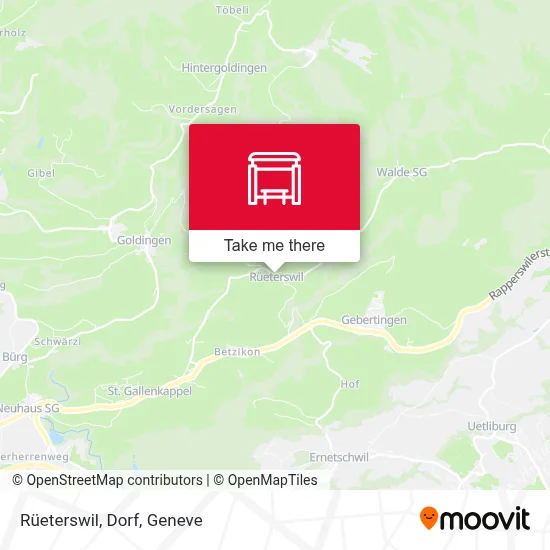 Rüeterswil, Dorf map