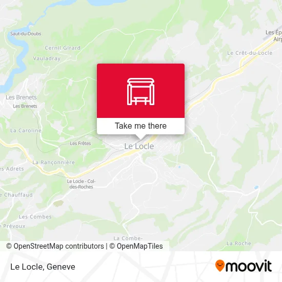 Le Locle map