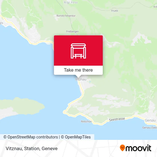 Vitznau, Station map