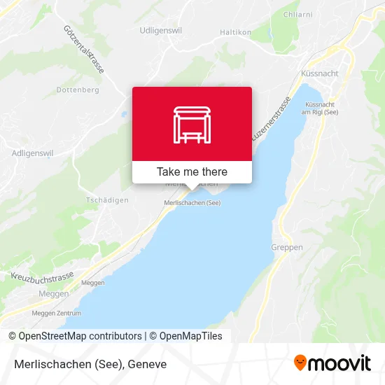 Merlischachen (See) map