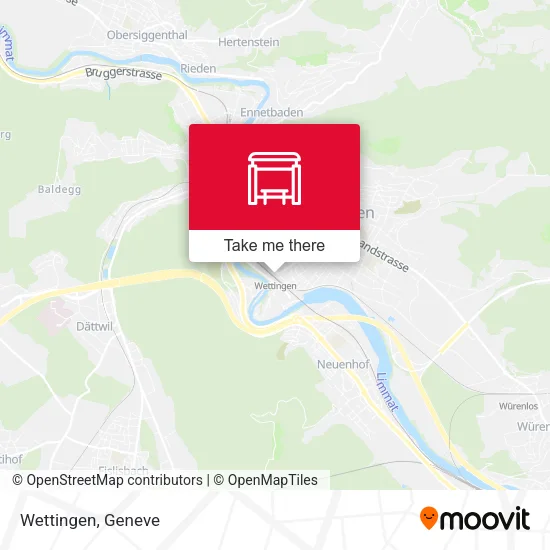 Wettingen map