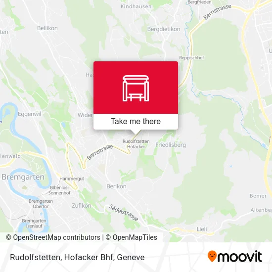 Rudolfstetten, Hofacker Bhf map