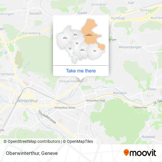 Oberwinterthur map