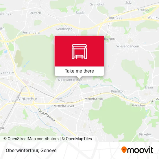 Oberwinterthur map