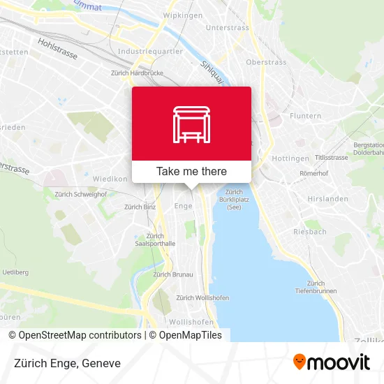 Zürich Enge map