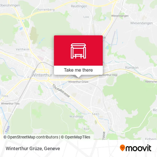 Winterthur Grüze map