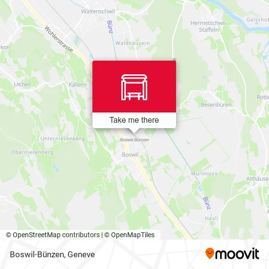 Boswil-Bünzen map