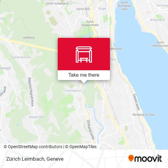 Zürich Leimbach map