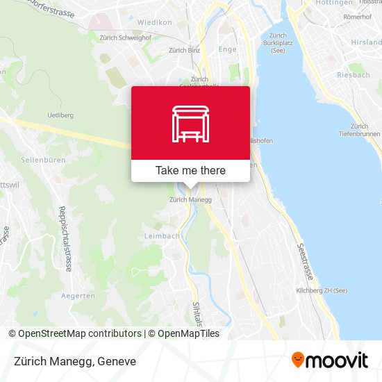 Zürich Manegg map