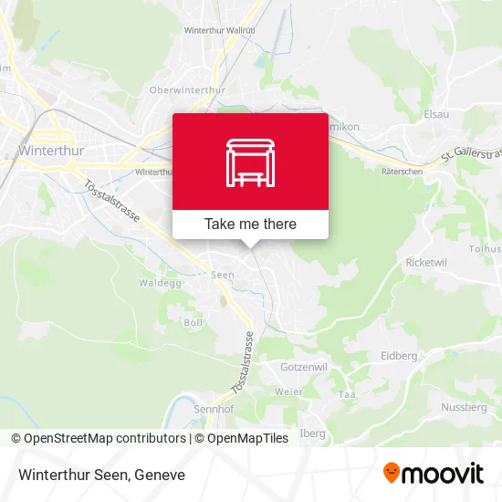 Winterthur Seen map