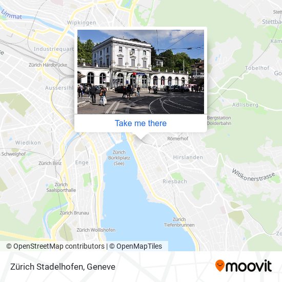 Zürich Stadelhofen map