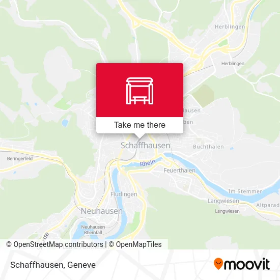 Schaffhausen map