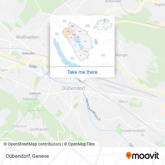 Dübendorf map