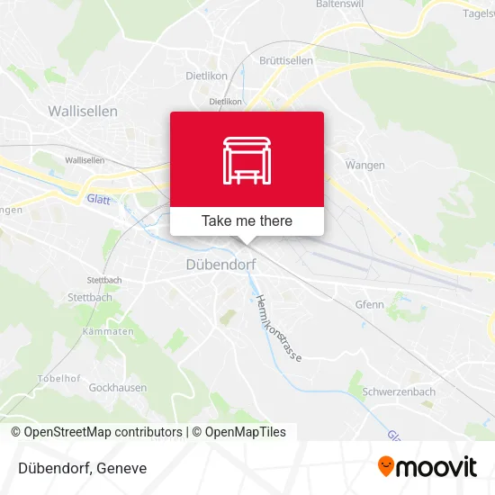 Dübendorf map