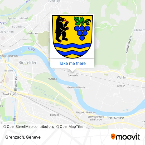 Grenzach map