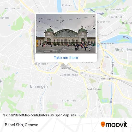 Basel Sbb map